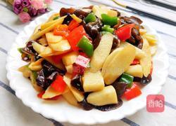 木耳炒山药的做法图解1