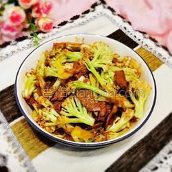 菜花炒肉的做法[圖]