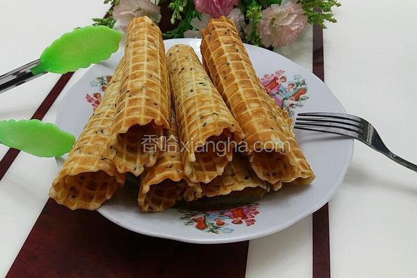 黄油芝麻鸡蛋卷