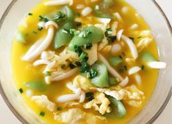 丝瓜菌菇鸡蛋汤