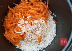胡萝卜腊肠咸饭的做法图解3