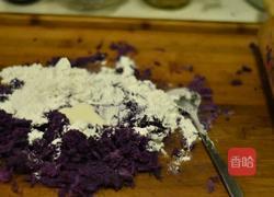 紫薯糯米芝麻糕的做法图解3