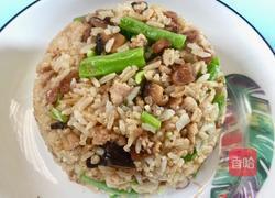 豆角菜脯炒饭的做法图解3