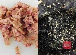 咸鸭蛋肉松炒饭的做法图解2