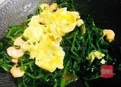 菠菜虾仁炒鸡蛋的做法图解6