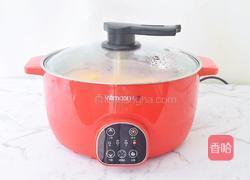 南瓜紫薯糯米球的做法图解3