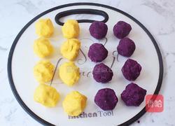 南瓜紫薯糯米球的做法图解9