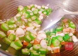 秋葵百合炒豆腐干的做法图解13