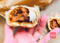 中秋必吃的梅干菜鲜肉月饼,外皮酥脆,内馅鲜香好吃到爆的做法图解29