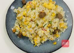 牛肉丁玉米粒蛋炒饭的做法图解15