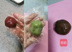三色冰皮月饼的做法图解9
