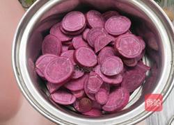 奶香紫薯糯米球的做法图解2