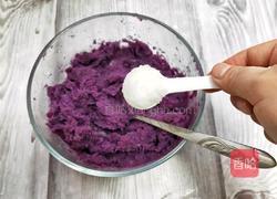 奶香紫薯糯米球的做法图解3