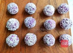 奶香紫薯糯米球的做法图解6