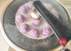 奶香紫薯糯米球的做法图解7