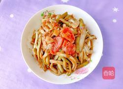 西红柿炒蒲菜的做法图解13