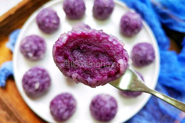 奶香紫薯糯米球