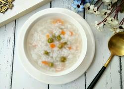 青豆胡萝卜肉片粥