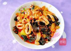 鱿鱼木耳炒黄瓜的做法图解18