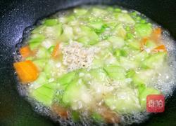 丝瓜毛豆虾米汤的做法图解11