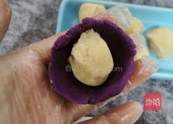 紫薯白芸豆馅饼的做法图解7