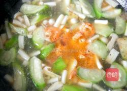 虾仁丝瓜菌菇汤的做法图解12