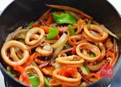 爆炒鱿鱼饭的做法图解9