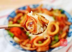 爆炒鱿鱼饭的做法图解11