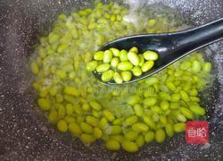 茭白毛豆炒肉丝的做法图解4