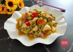 茭白毛豆炒肉丝的做法图解13