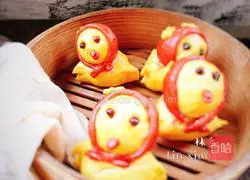 Happy Chicken Steamed Buns Recipe Illustration 17