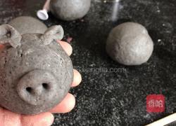 献花小猪馒头的做法图解6