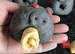 献花小猪馒头的做法图解10