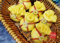 钱袋子豆沙包的做法图解12