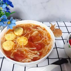番茄金针菇豆腐汤的做法[图]
