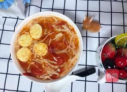 番茄金针菇豆腐汤的做法图解7