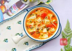 番茄菌菇豆腐汤的做法图解13