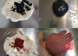 南瓜奶牛豆沙包的做法图解2