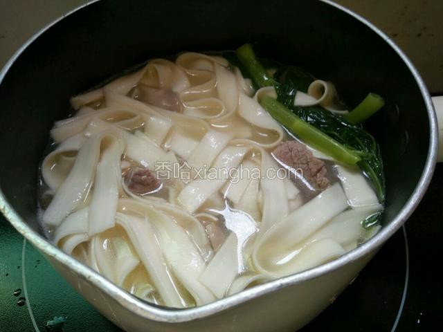 再微微煮开了即可