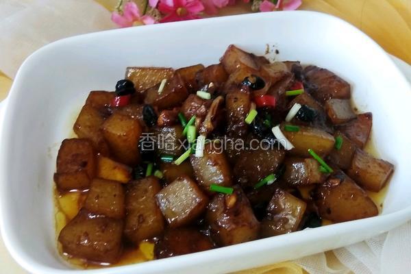 豆瓣酱炒凉粉