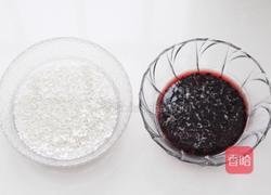 黑米芝士肉松饭团的做法图解1