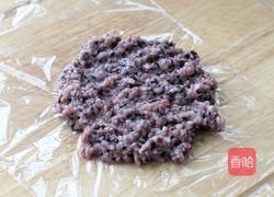 黑米芝士肉松饭团的做法图解5