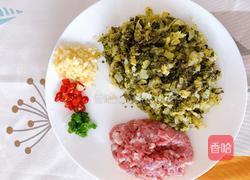 酸芥菜炒肉末的做法图解2