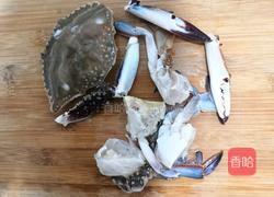 梭子蟹烩年糕的做法图解1