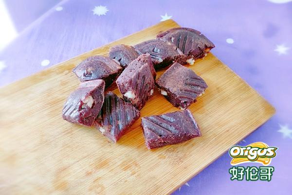 鲜虾紫薯煎饼