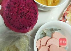 披萨(水果加火腿鲜虾)的做法图解5
