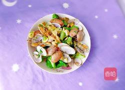 蛤蜊炒西兰花的做法图解14