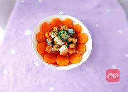 胡萝卜蒸海鱼的做法图解1