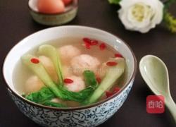虾滑油菜汤的做法图解10
