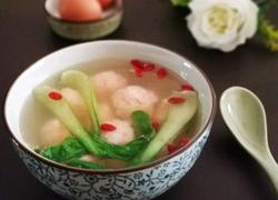 虾滑油菜汤